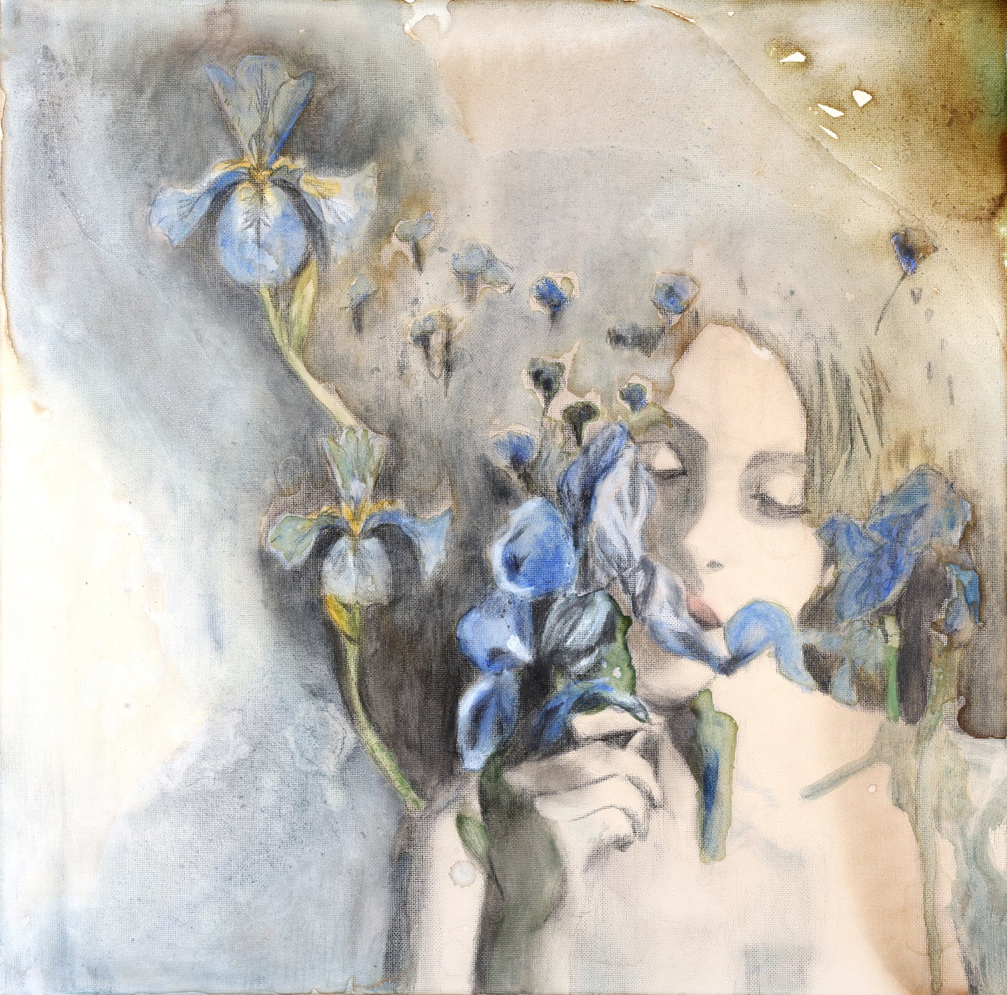 Iris Unveiled, Original Painting